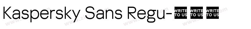 Kaspersky Sans Regu字体转换